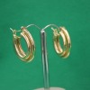 A PAIR OF ITALIAN GOLD EARRINGS - 2