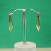 A PAIR OF ITALIAN GOLD EARRINGS - 4