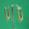 A PAIR OF TWO TONE GOLD HUGGIE EARRINGS - 3