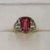 A BEAUTIFUL PINK TOURMALINE DRESS RING