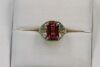 A BEAUTIFUL PINK TOURMALINE DRESS RING - 4