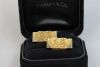 A PAIR OF DESIRABLE GENE MOORE VINTAGE GOLD CUFFLINKS BY TIFFANY & COCO - 2