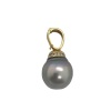 A TAHITIAN PEARL AND DIAMOND ENHANCER - 2