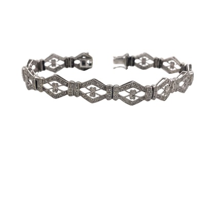 AN ART DECO STYLE DIAMOND BRACELET