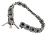 AN EMERALD AND DIAMOND BRACELET - 3