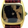 A LADY'S CORUM GOLD 'FEATHER' WRISTWATCH - 2