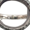 A DIAMOND SET SILVER RING - 3