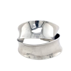 A DANISH SILVER BANGLE BY AMOS SLOR