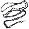 AN ANTIQUE GUN METAL MUFF CHAIN