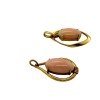 TWO CORAL GOLD PENDANTS - 2