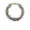 A TURQUOISE GOLD BRACELET - 3