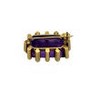 AN AMETHYST GOLD BROOCH - 3