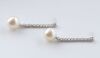 A PAIR OF SOUTH SEA PEARL AND DIAMOND DROP EARRINGS - 3