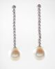 A PAIR OF SOUTH SEA PEARL AND DIAMOND DROP EARRINGS - 4