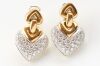 A PAIR OF DIAMOND EARRINGS - 2