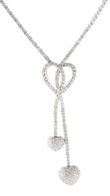 A TWISTED HEART DIAMOND NECKLACE