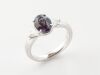 A COLOUR CHANGE GARNET AND DIAMOND RING - 3